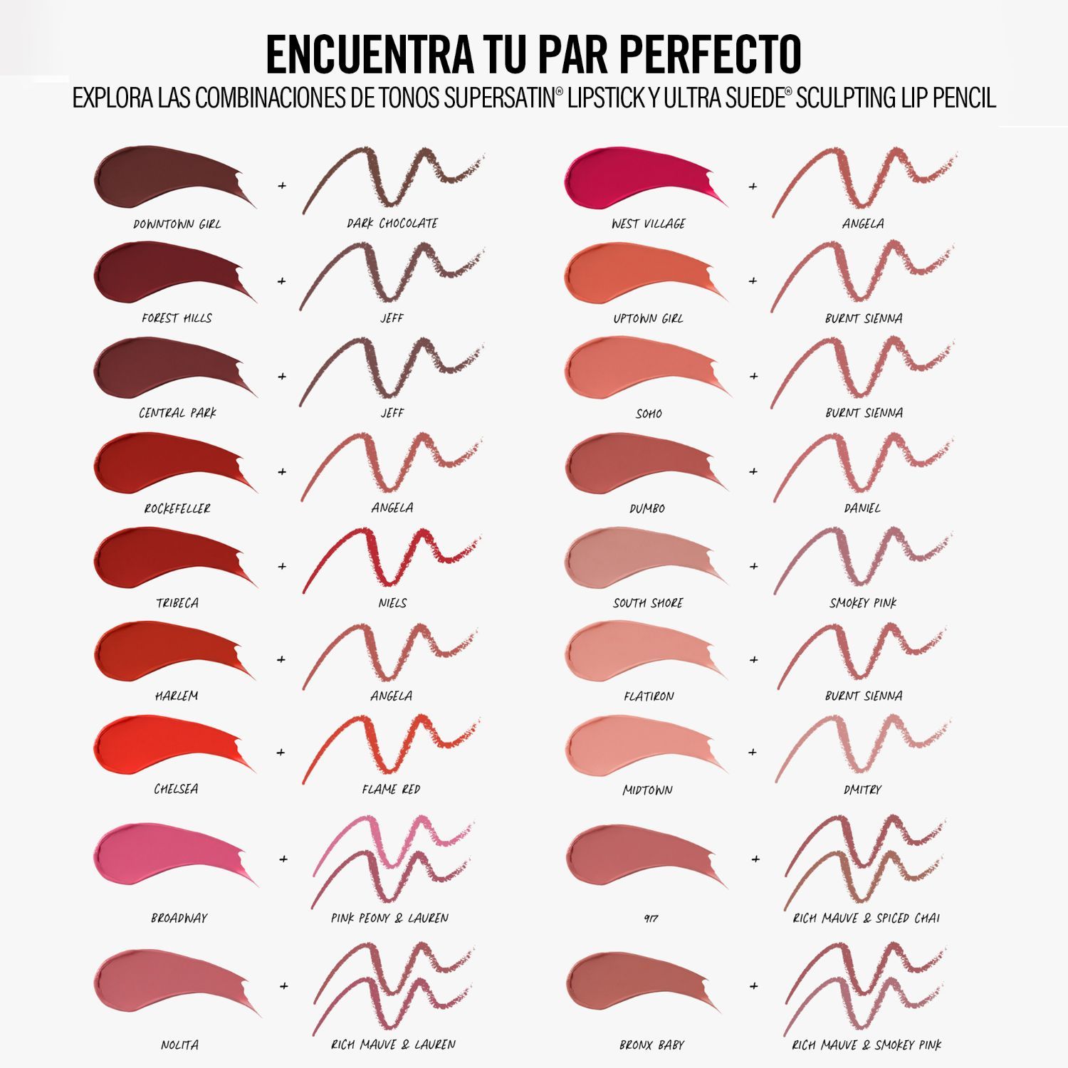 SUPERSATIN®  LIPSTICK  (LÁPIZ LABIAL CON ACABADO SATINADO)